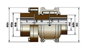 T35系列单法兰蛇形弹簧联轴器
